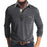 Grey Modern Long Sleeve Men Polo Shirt On Sale