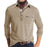 Beige Modern Long Sleeve Men Polo Shirt On Sale