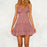 Pink Spaghetti Strap Backless Lace Bowtie Dresses On Sale