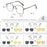 3 in 1 Lightweight Titanium Frame Eyeglasses With Magnetic Clip Polarized Sunglasses Set On Sale