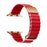 Red Leather Magnetic Loop Apple Watch Ultra Band 38mm, 40mm, 42mm, 44mm, 45mm, 46mm, 49mm On Sale