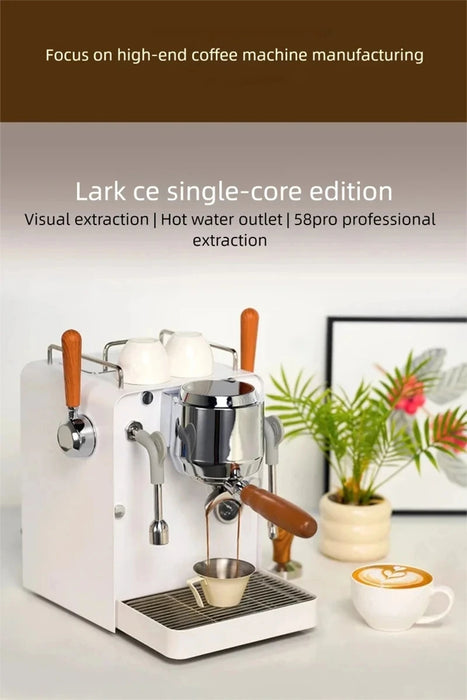 58mm Semi-Automatic Espresso Machine with PID Temperature Control, 9-Bar Pump, Pressure Gauge & Steam Wand On Sale