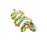 18K Gold Plated 925 Sterling Silver Bohemian Style Snake Pave Ring On Sale