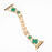 Rose Gold Green Cloverleaf Diamond Women Stainless Steel Apple Watch Bracelet For Ultra, 49mm, 46mm, 45mm, 44mm, 42mm, 41mm, 40mm, 38mm On Sale