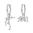12 Constellation 925 Sterling Silver Aquarius Hoop Earrings Timeless Zodiac Elegance On Sale
