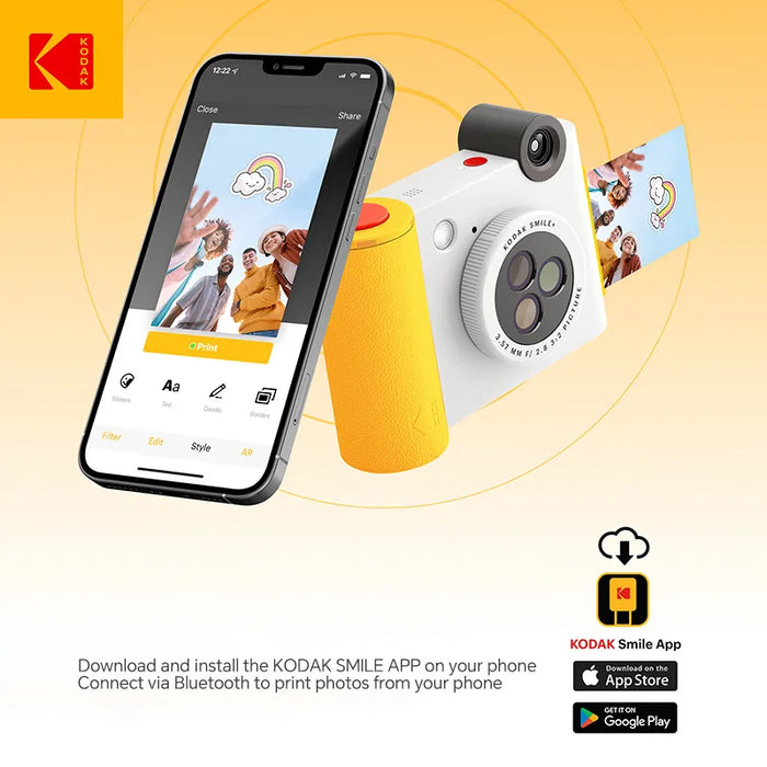 Kodak Smile+ 10MP Wireless Digital Instant Camera With Zink Inkless Printing On Sale