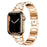 Rose Gold Stainless Steel Rhinestone Watch Band Adjustable Folding Clasp For Apple Watch Series On Sale