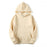 Super Comfy Khaki Solid Color Pullover Hoodie Unisex Casual Streetwear Sweatshirt On Sale