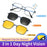 3 in 1 Lightweight Titanium Frame Eyeglasses With Magnetic Clip Polarized Sunglasses Set On Sale