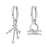 12 Constellation 925 Sterling Silver Libra Hoop Earrings Timeless Zodiac Elegance On Sale