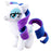Adorable Rainbow Hair White Unicorn Pony Plush Doll Anime Style Fantasy Character Plush Toy 28-33cm On Sale