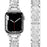 Silver Stainless Steel Rhinestone Watch Band Adjustable Folding Clasp For Apple Watch Series On Sale