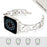 Cloverleaf Diamond Women Stainless Steel Apple Watch Bracelet For Ultra, 49mm, 46mm, 45mm, 44mm, 42mm, 41mm, 40mm, 38mm On Sale