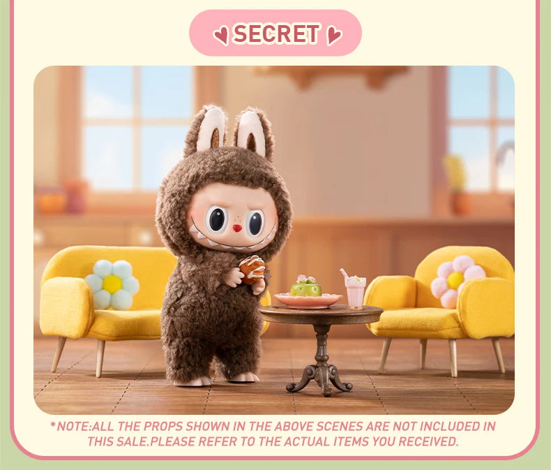 The Labubu Exciting Macaron Monsters Action Figure Plush Dolls Blind Box Collection On Sale