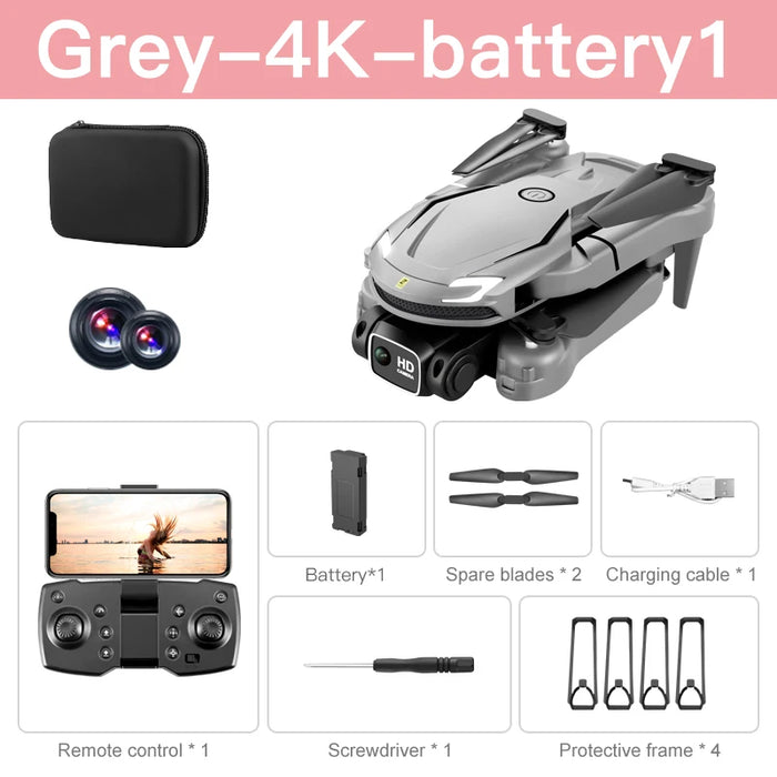 Grey V88 Professional 5G Optical Flow 4K GPS Dual HD Camera Obstacle Avoidance Drone With 1 Battery On Sale
