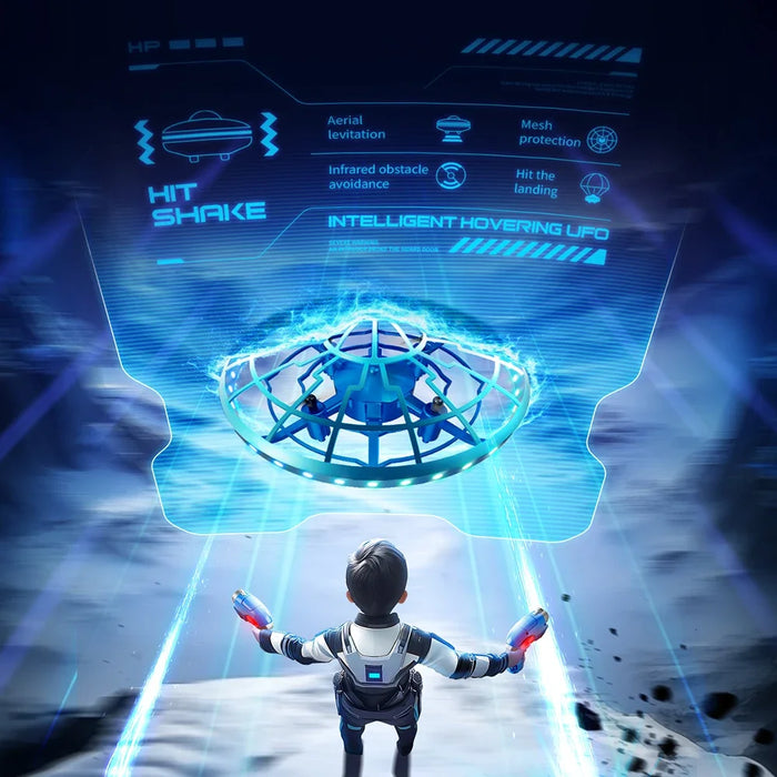 Mini Hand Gesture RC Drone with Obstacle Avoidance – Indoor Hover UFO Toy with USB Charging On Sale