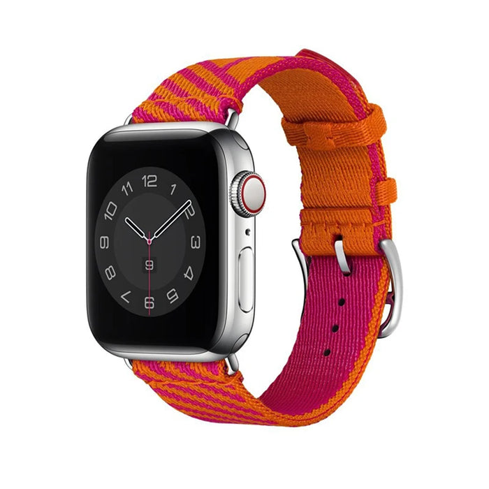Orange Rose Jumping Single Tour iWatch Strap for Apple Watch Band Series 38mm, 40mm, 41mm, 42mm, 44mm, 45mm, 46mm, 49mm On Sale