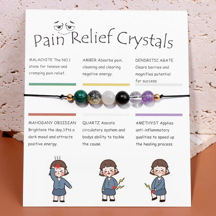 Smooth Round Natural Gem Stone Energy Bracelets For Balance & Style On Sale – Amethyst, Malachite, Amber, Mahogany Obsidian, Quartz, Agate