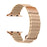 Beige Leather Magnetic Loop Apple Watch Ultra Band 38mm, 40mm, 42mm, 44mm, 45mm, 46mm, 49mm On Sale