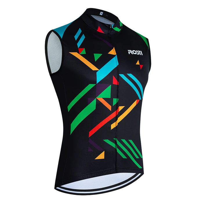 Multi-Color Bike Fever Cycling Sleeveless Jersey On Sale
