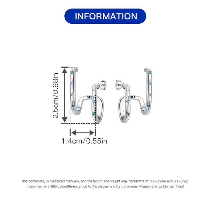 925 Sterling Silver Dreamy Celestial Elegance Star & Moon Hoop Earrings On Sale 