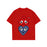 Red Unisex Heart Graphic 100% Cotton T-Shirt Casual Short Sleeve Crew Neck Tee For Everyday Wear On Sale