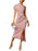 Sexy Rose Pink Asymmetric One Shoulder Cocktail Party Ruched Dress On Sale