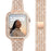 Rose Gold Diamond strap with case for Apple watch band 38mm, 40mm, 42mm, 44 mm On Sale