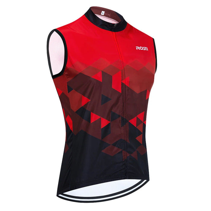 Red Bike Fever Cycling Sleeveless Jersey On Sale