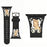 Virgo Black - 12 Constellations Silicone Sport Watch Band With Stainless Steel Zodiac Symbol Detail Compatible with Apple Watch Series 1–11, SE, Ultra, and Ultra 2 On Sale