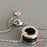 925 Sterling Silver And Black Ceramic Pendant Bracelet On Sale