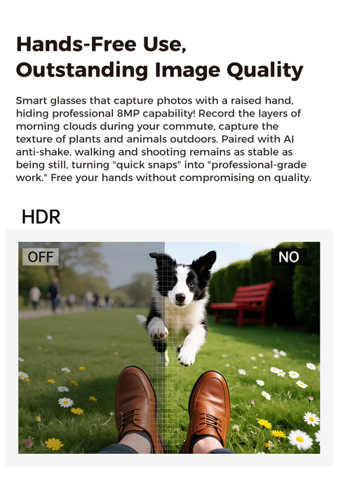 AI Smart Eyewear With Touch Control And Charging Case For Photo, Music, Calls, Hands-free video and Audio Recording On Sale