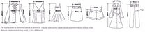 Measurement For Floral Printed A-Line Vintage Style Chiffon Temperament Dresses