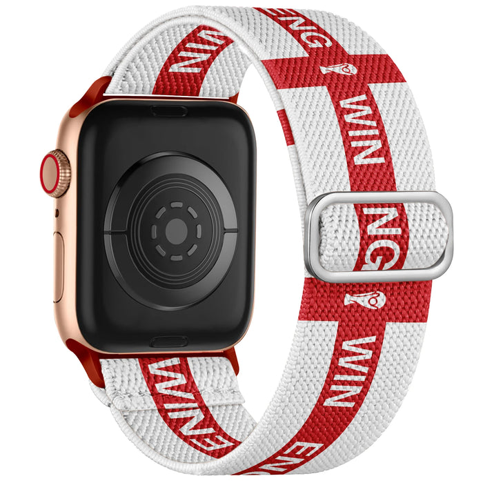 England flag soccer series nylon stretch adjustable watch band compatible with Apple Watch 38mm-49mm On Sale