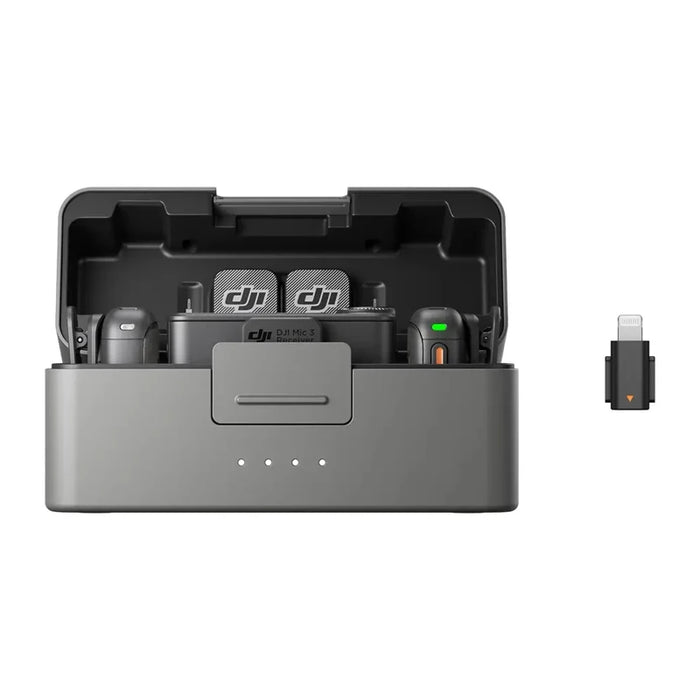 DJI Mic Mini 3 (2 TX 1 RX Phone Kit) - Wireless Microphone System with Dual Transmitters, Noise Reduction, 32-Bit Float Recording, 400m Transmission, and Optional Charging Case On Sale