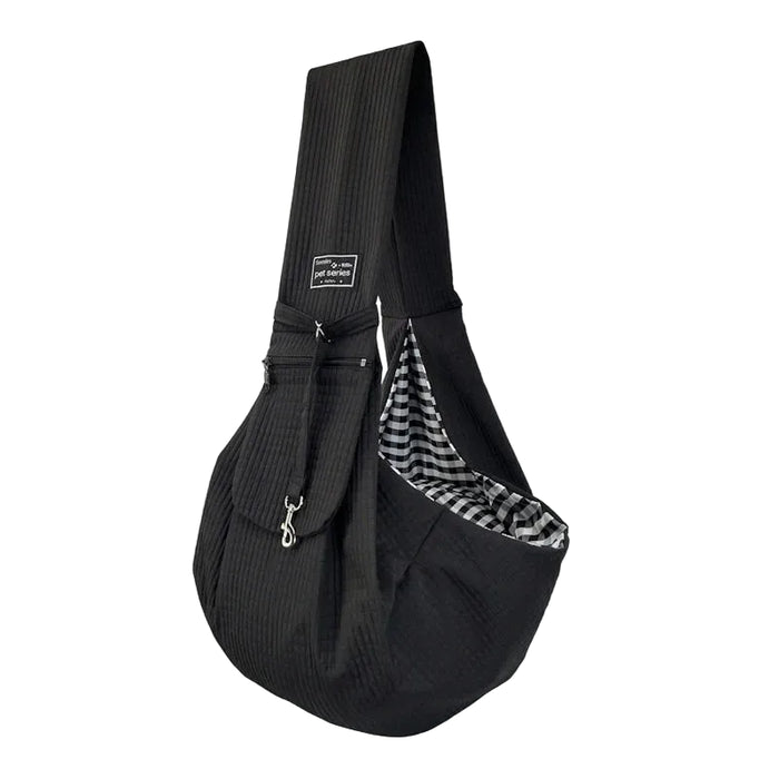 Pet Dog Travel Carrier Crossbody Bag In Black On Sale