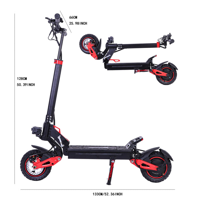 J15 MAX Off-Road 1600W Motor 50KM/H 48v 18Ah Battery 30 Miles Range LED Display 11" Foldable Commuter Electric Scooter For Adults On Sale