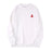 Unisex Embroidered Letter A Sweatshirt Casual Round Neck Cotton Blend Pullover Top On Sale