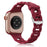Wine Red O-Ring Silicone Chain Link Bracelets For Apple Watch Band 38mm, 40mm, 41mm, 42mm, 44mm, 45mm, 46mm, 49mm On Sale