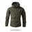 Army Green Men’s Waterproof Softshell Jacket with Fleece Lining – Hooded Outdoor Coat On Sale