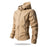 Khaki Men’s Waterproof Softshell Jacket with Fleece Lining – Hooded Outdoor Coat On Sale
