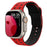 Red Black Textured Silicone Sport Watch Band Compatible With Apple Watch 38mm 40mm 41mm 42mm 44mm 45mm 46mm 49mm (Series 3–11, SE & Ultra) On Sale