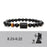 Virgo Black Obsidian Zodiac Constellation Charm Black Onyx Natural Stone Bead Bracelet For Women And Men On Sale