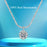 Classic VVS1 Moissanite Diamond  Platinum Plated  s925 Sterling Silver Crown Necklaces On Sale
