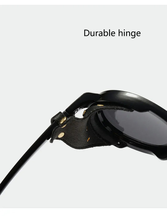 Chic Vintage Steampunk Goggle Style Oval Polarized Sunglasses On Sale