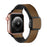 Dark Brown Modern Magnetic Buckle Genuine Cow Leather Apple Watch Band For Apple Watch Series On Sale