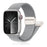 Pearl White Braided Solo Loop Apple Watch Bracelet With Double-sided Magnetic Clasp For iWatch Series On Sale