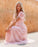 Bohemian Style Deep-V Short Sleeves Floral Lace Maxi Dress On Sale
