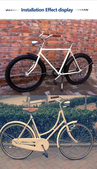 LED Retro Style Bicycle Headlamp Light - Rechargeable Or Battery Options On Sale