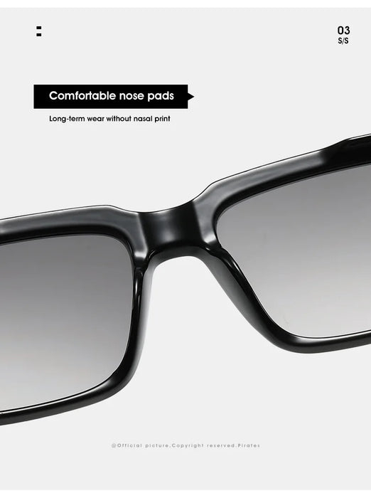 Retro Style Rectangle HD Lens UV400 Sunglasses On Sale